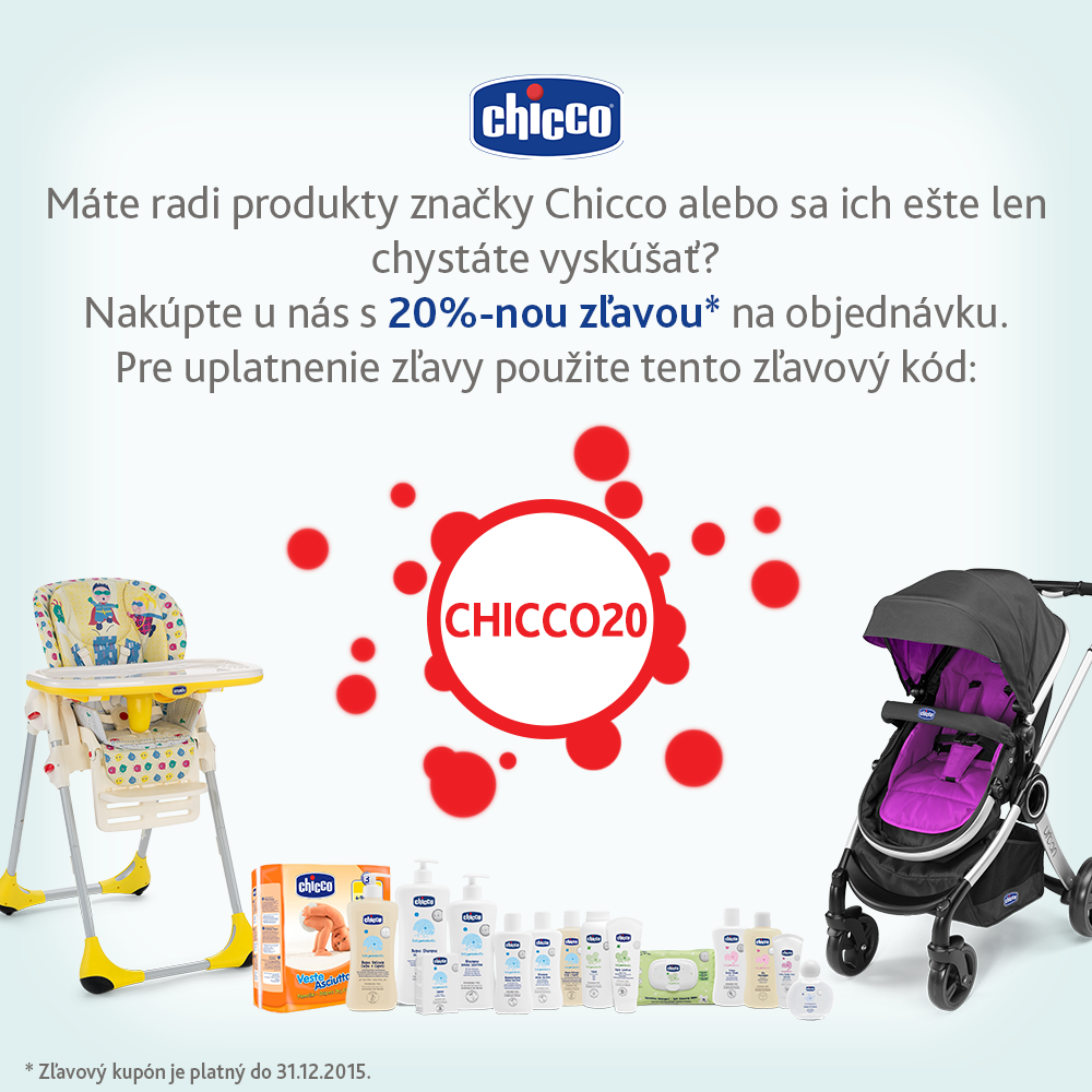 ˇ20%-ná zľava na nákup Chicco