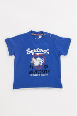 Tričko 'Squirrel University' modré
