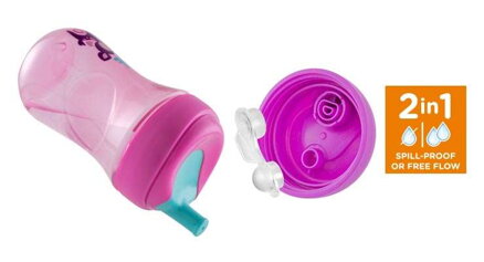  Hrnček Chicco Pokročilý s mäkkým náustkom 266 ml, 12m+ - fialový