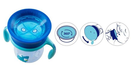 Hrnček Chicco Perfect 360 s držadlami  200 ml, 12m+ - zelený
