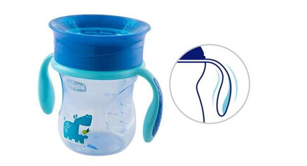 Hrnček Chicco Perfect 360 s držadlami  200 ml, 12m+ - zelený
