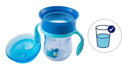 Hrnček Chicco Perfect 360 s držadlami  200 ml, 12m+ - zelený