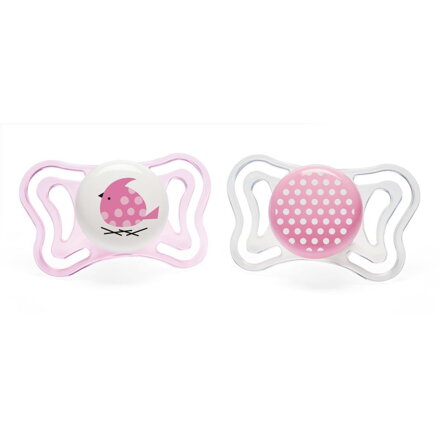Chicco cumlík Physio Light, silikón, 2-6m+, modrá, 2ks