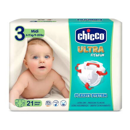 Plienky Chicco Ultra Midi 21ks