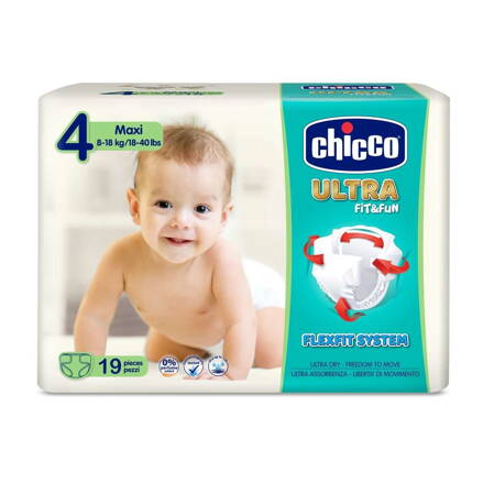 Plienky Chicco Ultra Maxi 8-18kg 19 ks