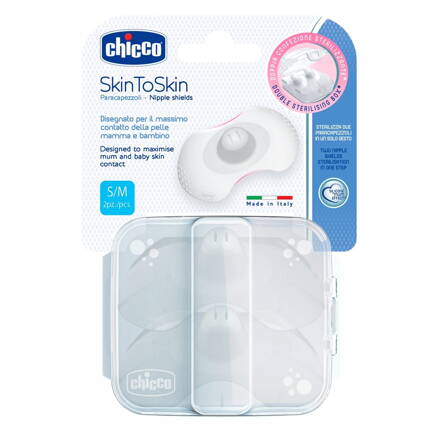 Chicco Chránič bradavky SkinToSkin silikón 2 ks, S/M